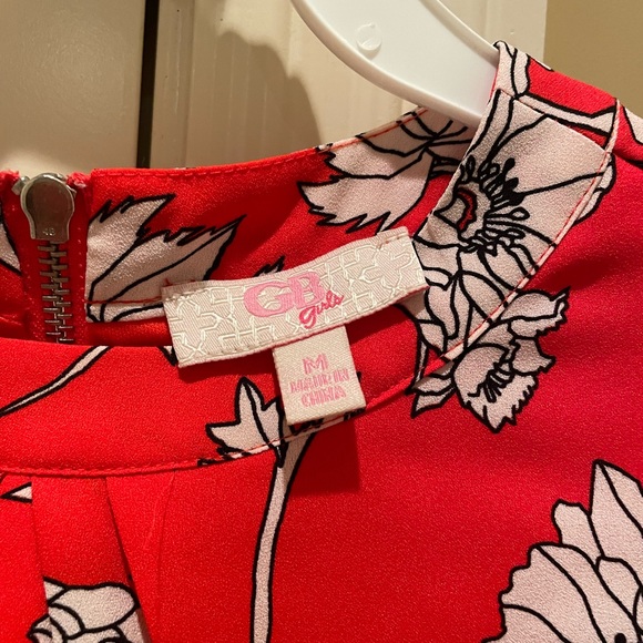 GB girls red floral dress - Picture 4 of 4